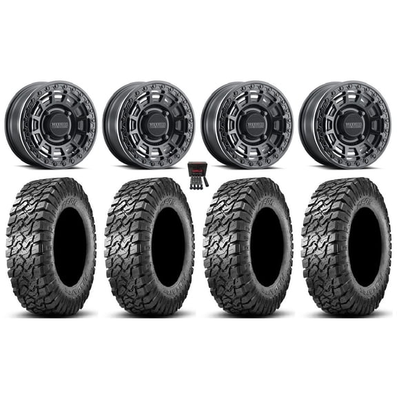 Method 415 Bdlk 15" Wheels Bk +38mm 30" Predator Tires Polaris RZR XP 1000 / PRO XP / Ranger XP 900/1000