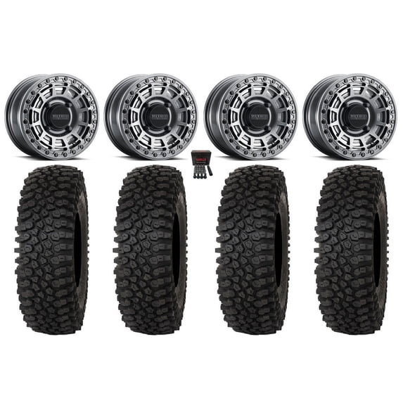 Method 415 Bdlk 15" Wheels Gr +38mm 33" Roctane ST Tires Can-Am Commander Maverick Renegade Outlander Defender
