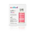 thumbnail image 1 of Method All-Purpose Cleaner Concentrates Refills, Pink Grapefruit, 2 Recyclable 1 fl oz Refills, 1 of 5
