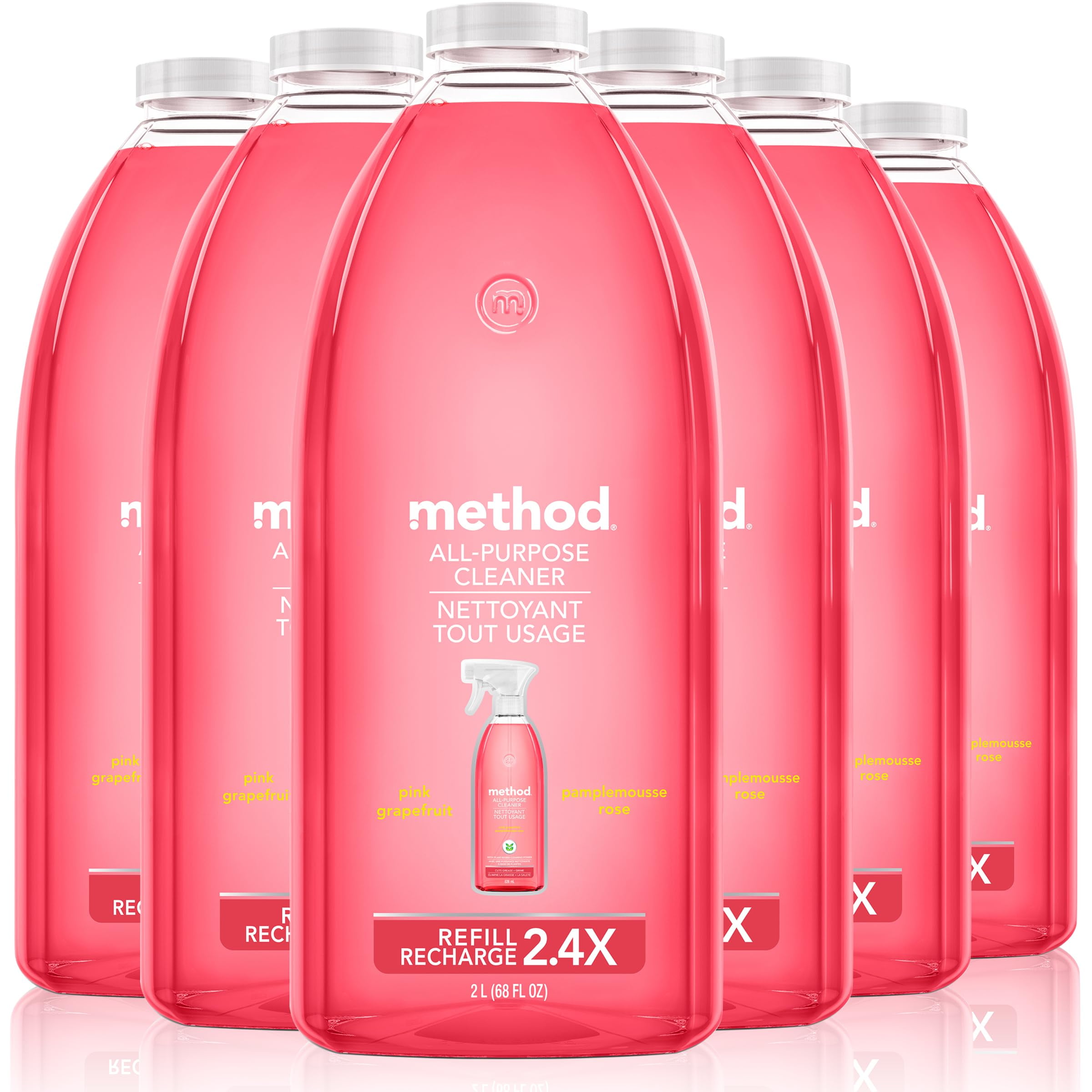 Method AllPurpose Cleaner Refill, Pink Grapefruit, PlantBased and