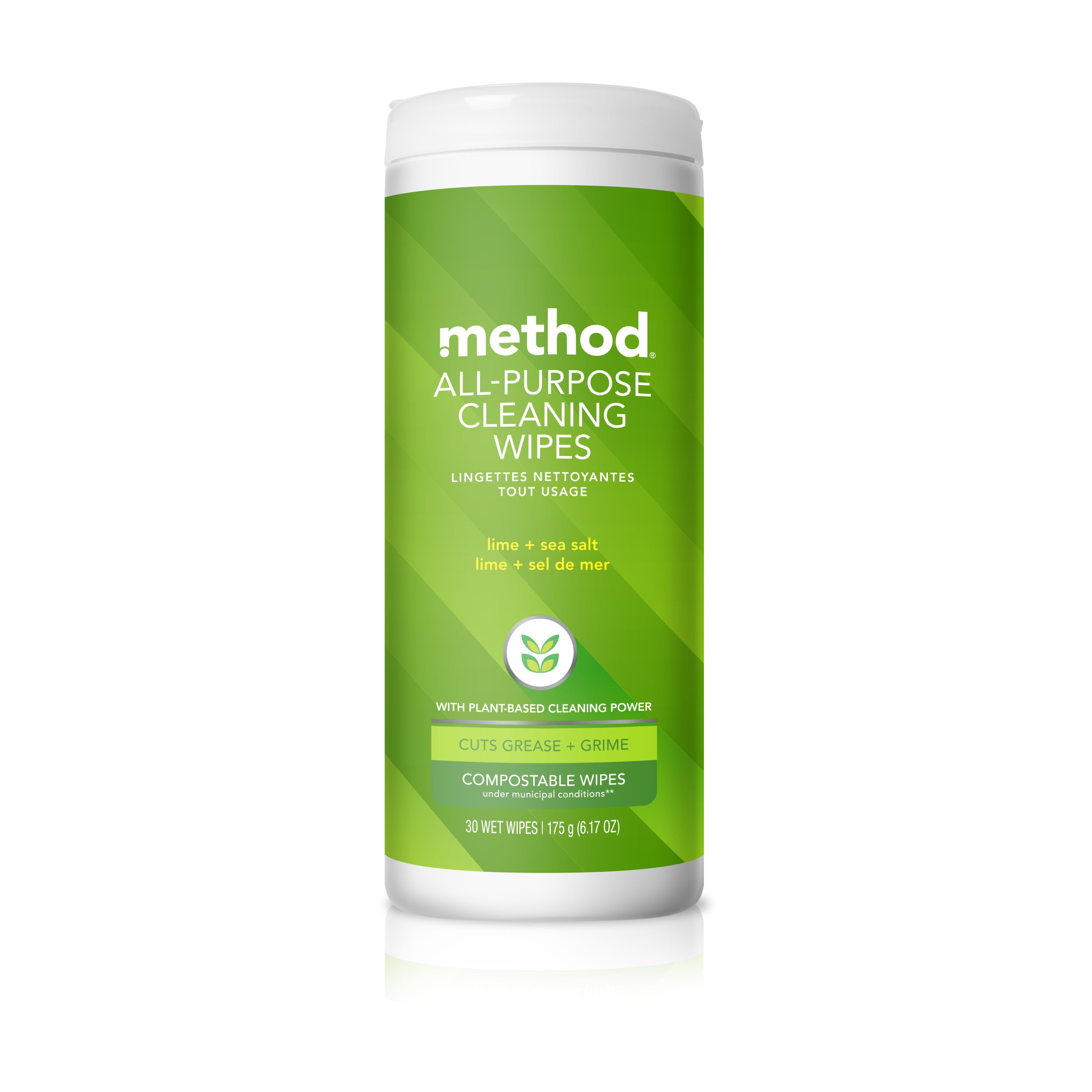 Method All Purpose Cleaning Wipes - Lime and Sea Salt -- 30 Wipes - Vitacost
