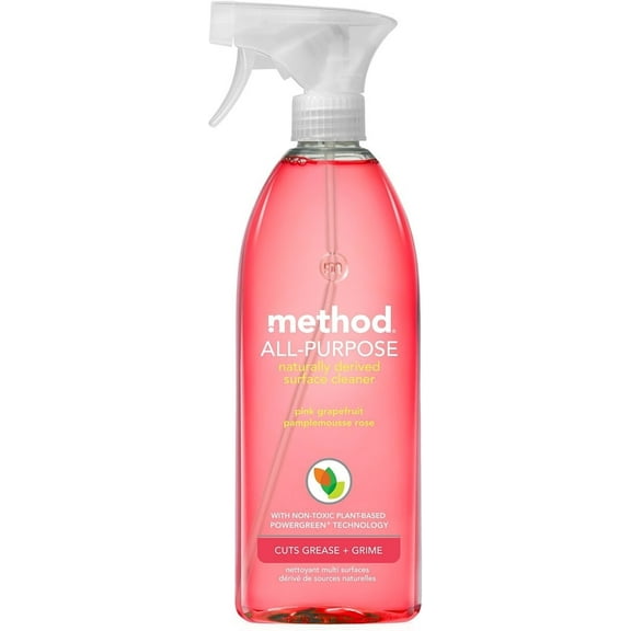 Method All Purpose Natural Surface Cleaner, Pink Grapefruit 28 oz (Pack of 6)