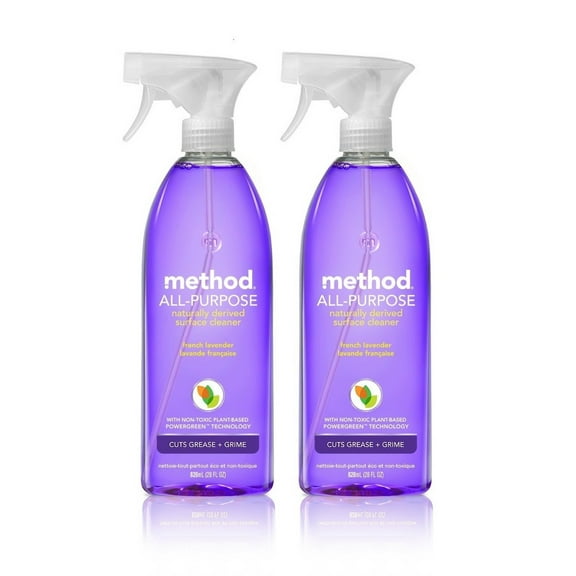 Method All Purpose Natural Surface Cleaning Spray - French Lavender - 2 Pack, 28 oz