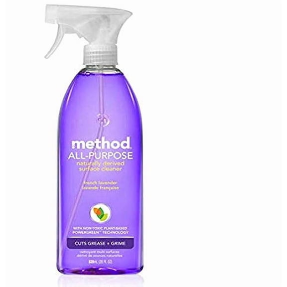 Method All-Purpose Naturally Derived Surface Cleaner, French Lavender 28 oz (Pack of 3)