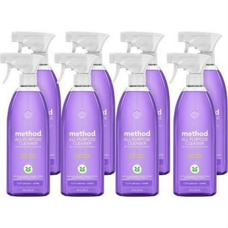 Method All Surface Cleaner, French Lavender, 28 oz Spray Bottle, 8/Carton (00005CT)
