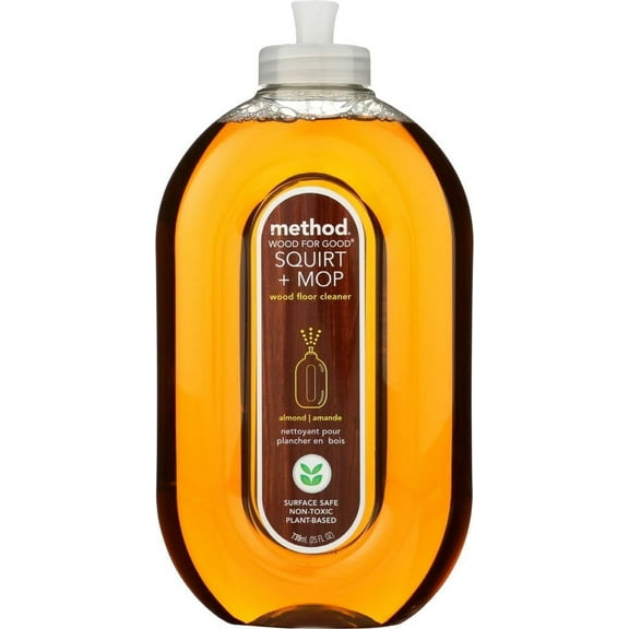 Method Almond Squirt + Mop Wood Floor Cleaner 25 oz. (Pack of 6)