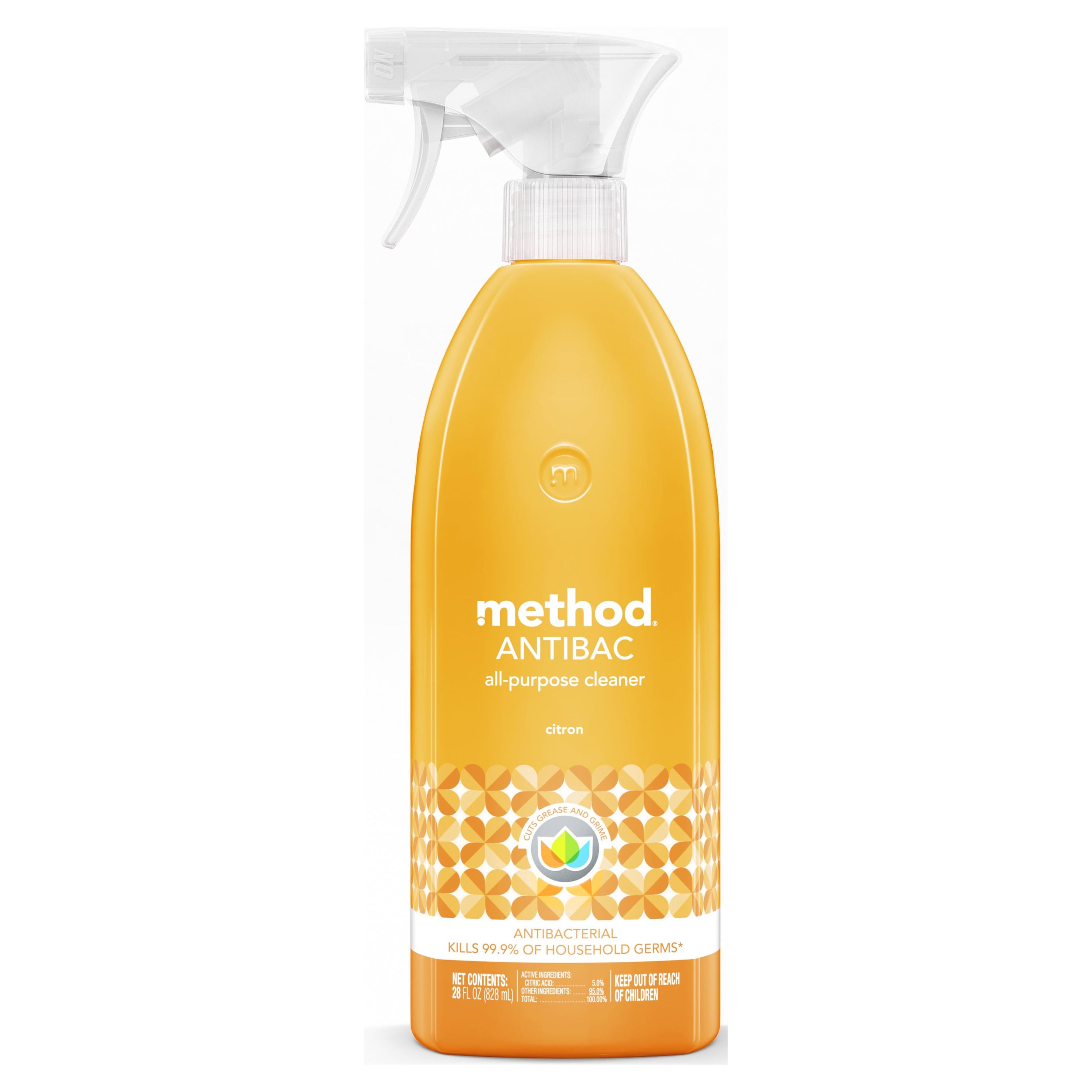 Method Antibacterial All-Purpose Cleaner, Citron, 28 Ounce Spray Bottle - image 1 of 6