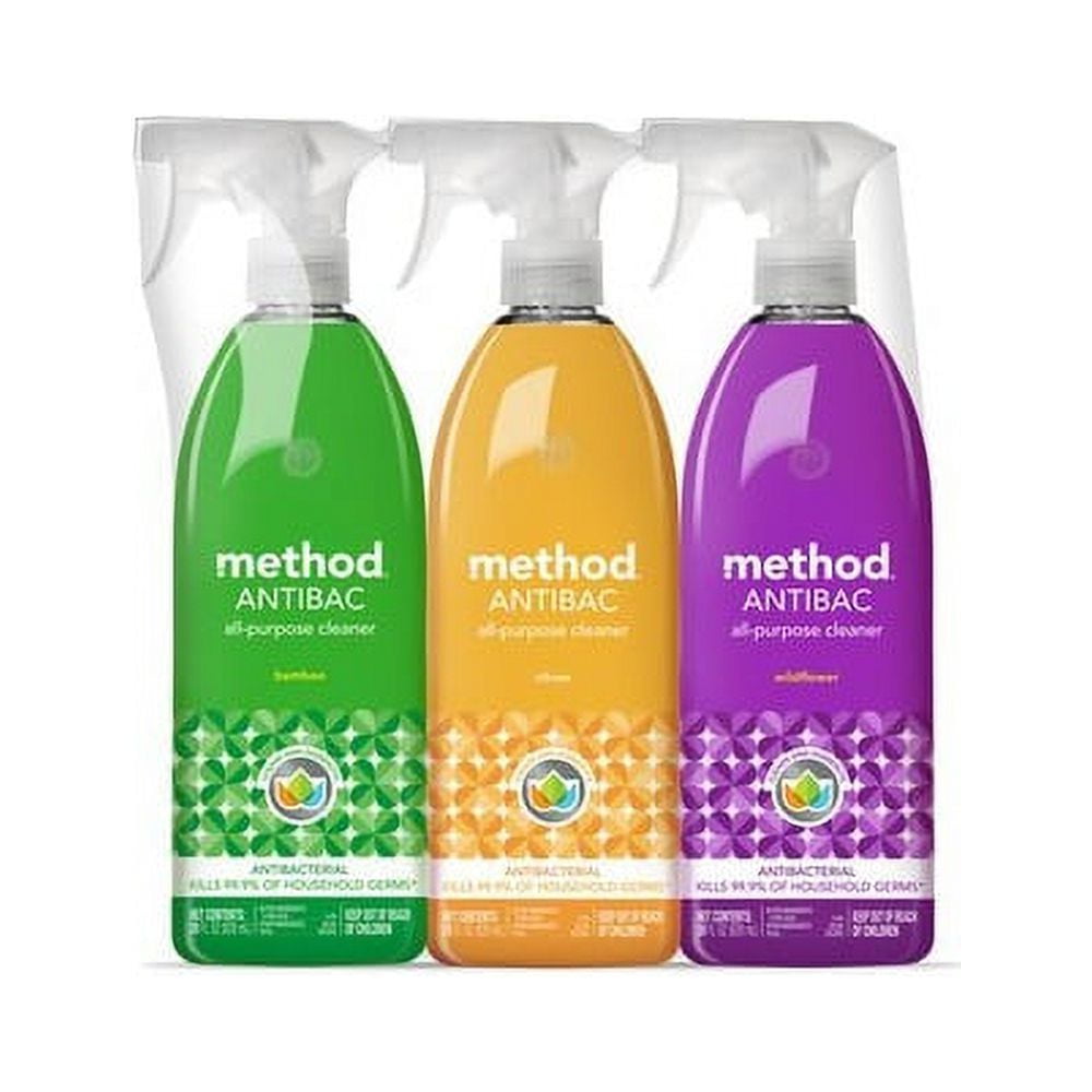 Method Antibacterial All Purpose Cleaning Spray Variety, 28 Ounce (Pack