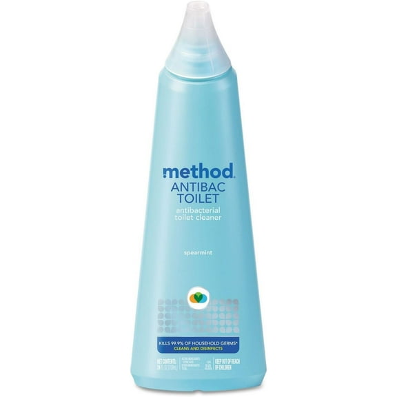 Method Antibacterial Toilet Bowl Cleaner, Spearmint, Kills 99.9% of Household Germs, 24 Fl Oz Pack of 6
