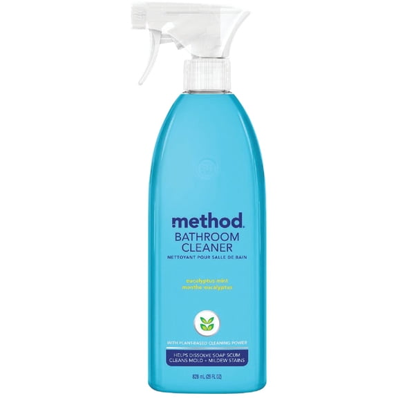 Method Bathroom Cleaner Eucalyptus Mint - Fresh Scent - 2 Pack, 28 Fl Oz