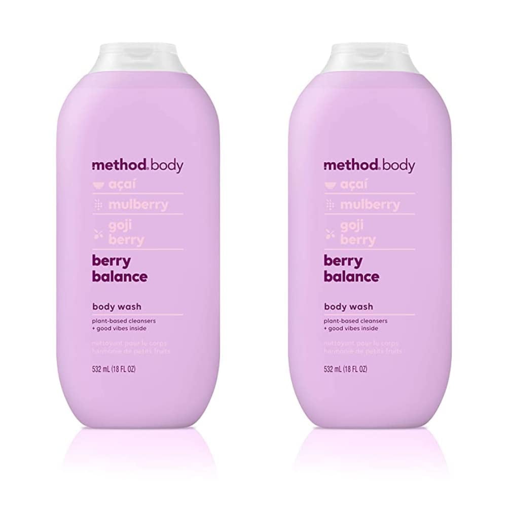 Method Body Wash, Berry Balance, 18 Fl Oz. (2 Pack).