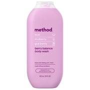 method Body Wash, Berry Balance - Leaves Skin Feeling Soft & Moisturized, Made Without Parabens, Notes of Acai, Mulberry & Goji Berry, 18 fl oz