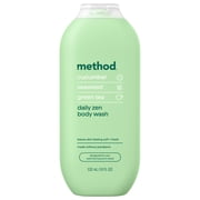 method Body Wash, Daily Zen - Leaves Skin Feeling Soft & Moisturized, Made Without Parabens, Notes of Cucumber, Seaweed & Green Tea, 18 fl oz