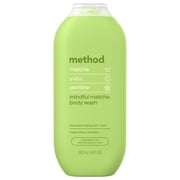 method Body Wash, Mindful Matcha - Leaves Skin Feeling Soft & Moisturized, Made Without Parabens, Notes of Matcha, Yuzu & Jasmine, 18 fl oz