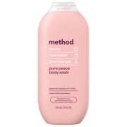 method Body Wash, Pure Peace - Leaves Skin Feeling Soft & Moisturized, Made Without Parabens, Notes of Peony, Rose Water & Pink Sea Salt, 18 fl oz