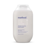 method Body Wash, Simply Nourish - Travel Size, Leaves Skin Feeling Moisturized, Made Without Parabens, Coconut, Rice Milk & Shea Butter Notes, 3.4 oz