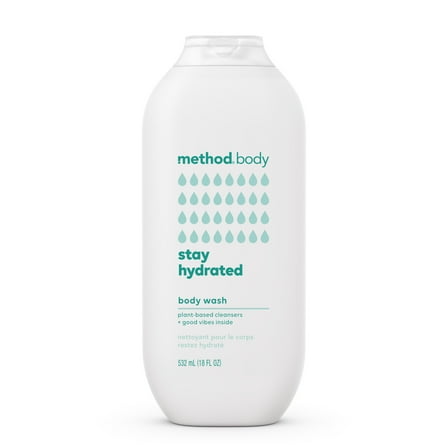 Method Body Wash, Stay Hydrated, 18 oz