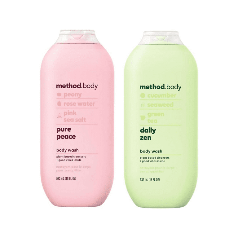 Method Body Wash Variety, 1 Daily Zen, 1 Pure Peace, 18 OZ Each, 1