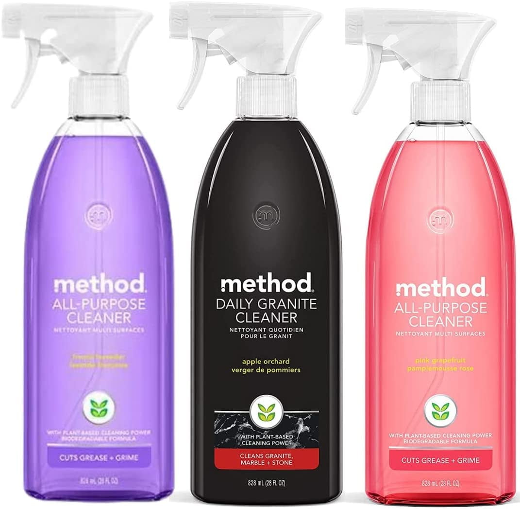 Method Cleaner Sprays MultiSurface Cleaners Variety Pack Stone, Shower And Multi Purpose