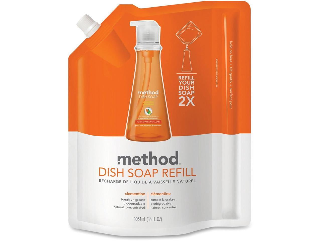 Method Clementine Scent Dish Soap Refill