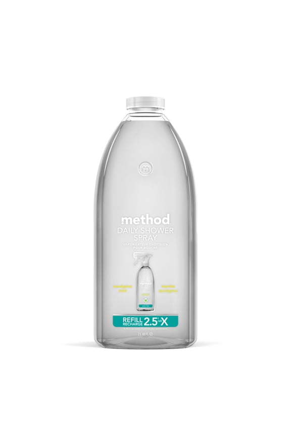 Daily Shower Spray Cleaner Refill, Eucalyptus Mint, 68 fl oz