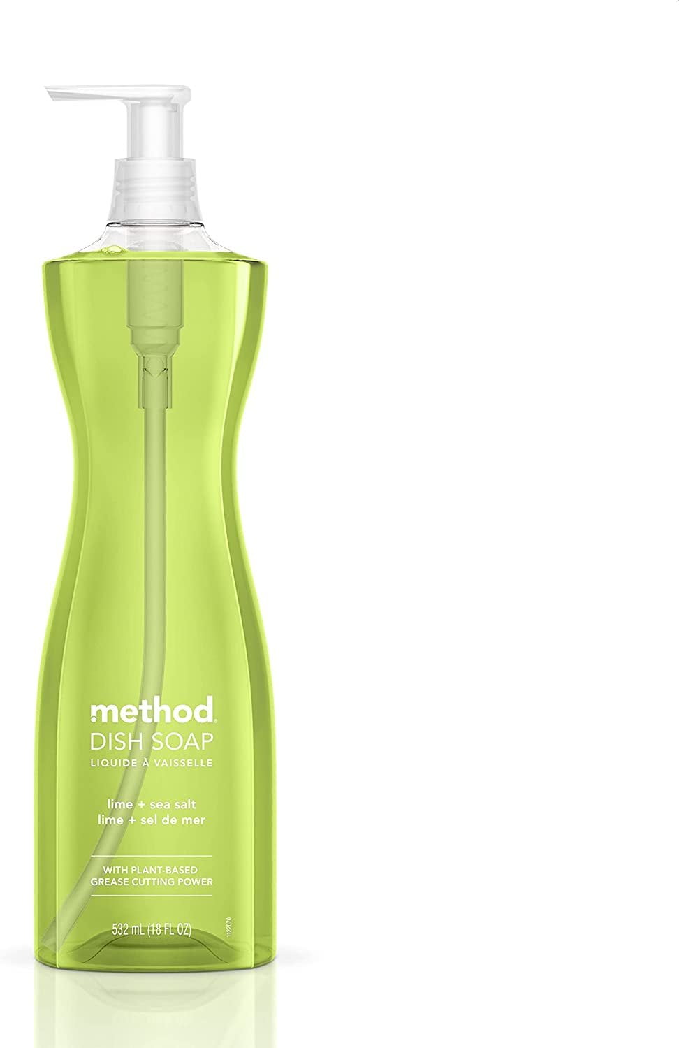 Method Dish Soap, Lime + Sea Salt, Biodegradable Formula, Tough on