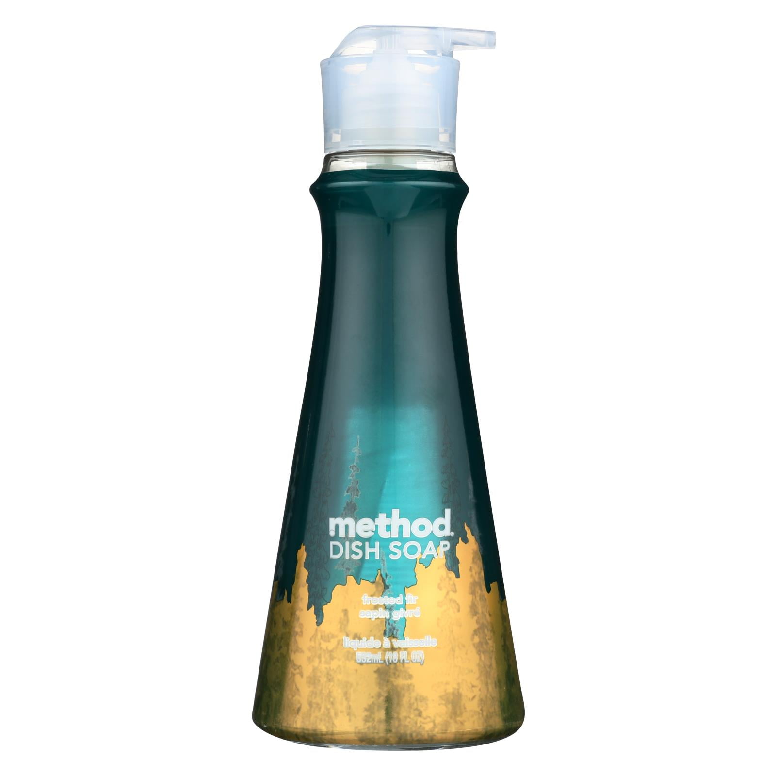 Method Dish Soap Pump, Frosted Fir, 18 fl oz