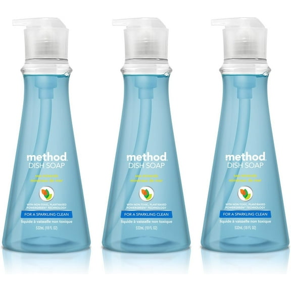 Method Dish Soap, Sea Minerals, 18 oz Pump Bottle