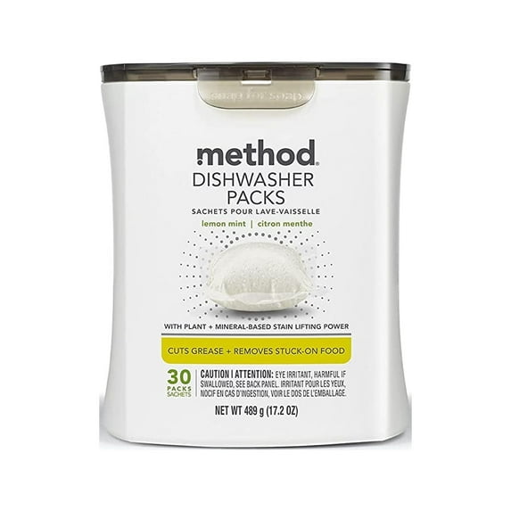 Method Dishwasher Packs - Lemon Mint - 30 ea Pack of 2