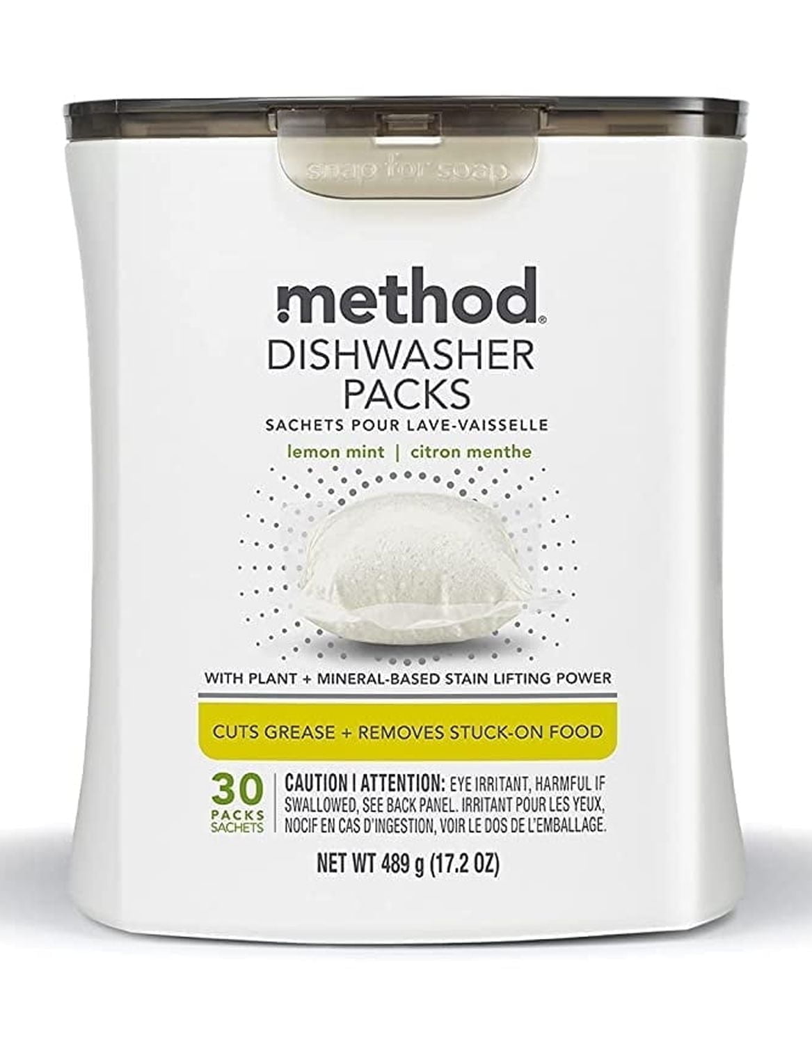 Method Dishwasher Packs - Lemon Mint - 30 ea Pack of 3