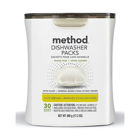 Method Dishwasher Packs - Lemon Mint - 30 ea Pack of 3