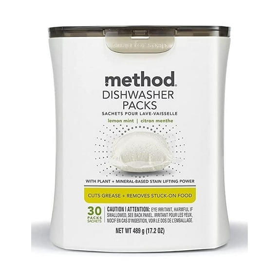 Method Dishwasher Packs - Lemon Mint - 30 ea Pack of 3