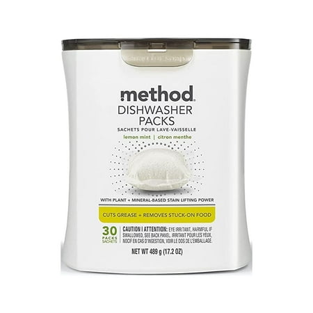 Method Dishwasher Packs - Lemon Mint - 30 ea Pack of 4