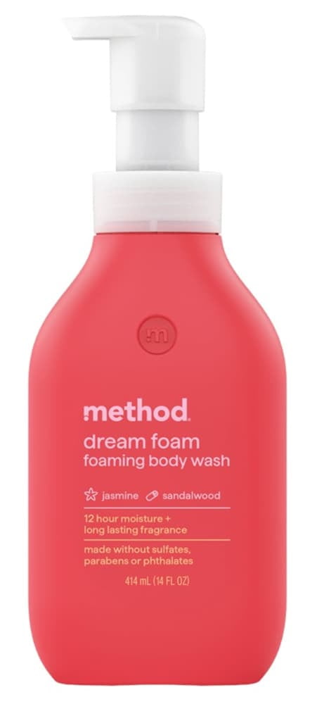 Method Dream Foam Foaming Body Wash - Jasmine \u0026 Sandlewood - 13.5 fl oz - Pack of 2