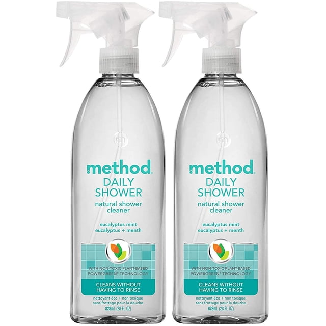 Method Eucalyptus Mint Daily Shower Cleaner Spray - 28 fl oz - 2 Pack ...
