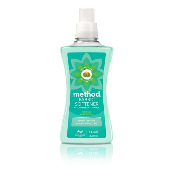 Method Fabric Softener, Beach Sage, 53.5 fl oz, 45 Loads