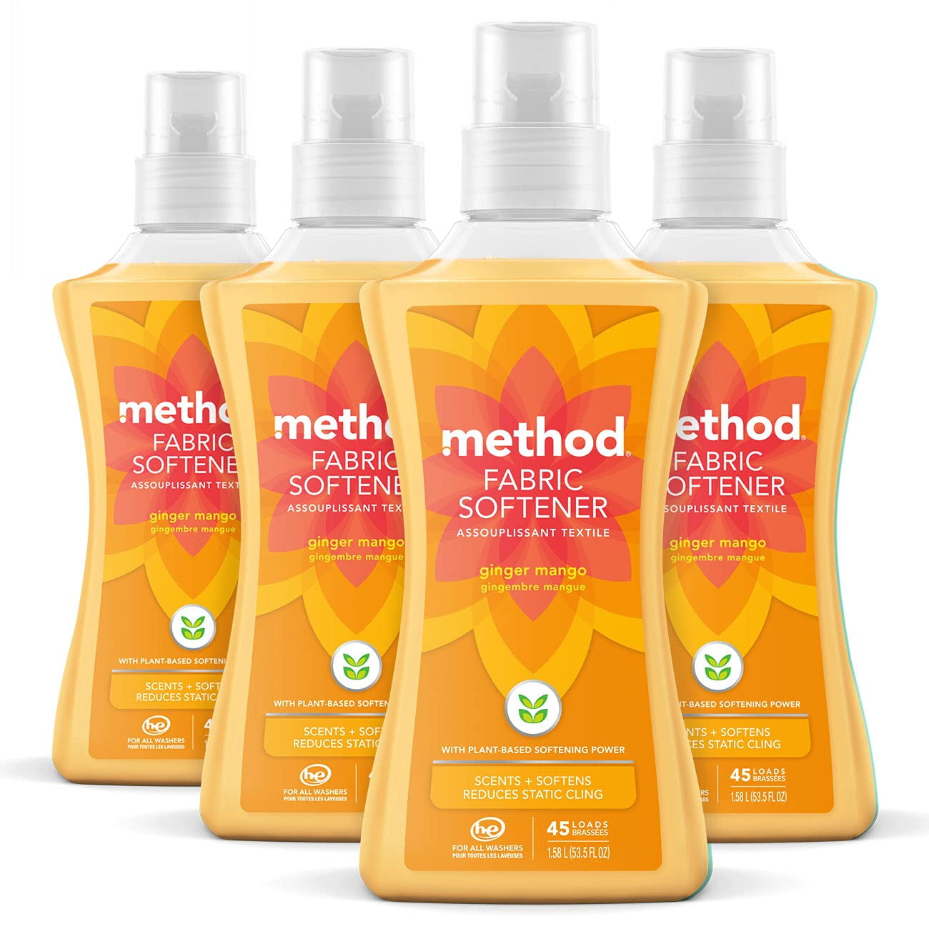 Method Fabric Softener, Ginger Mango, 45 Loads, Reduces Static Cling