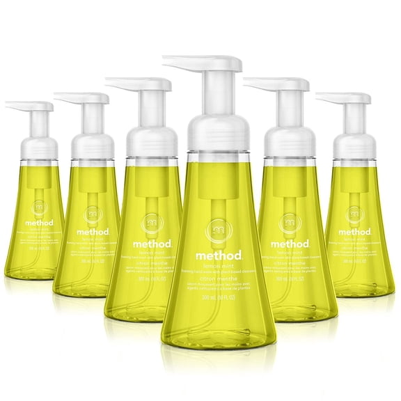 Method Foaming Hand Soap, Lemon Mint, 10 Fl Oz (Pack of 6)