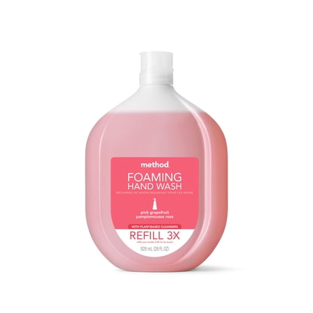 Method Foaming Hand Soap, Refill, Pink Grapefruit, 28 oz