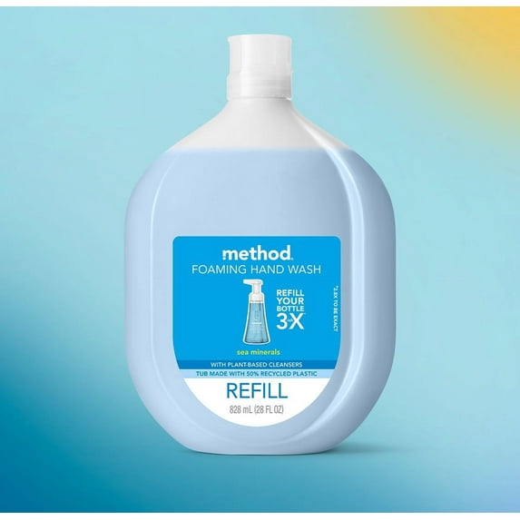 Method Foaming Hand Soap Refill, Sea Minerals, 28 Ounce