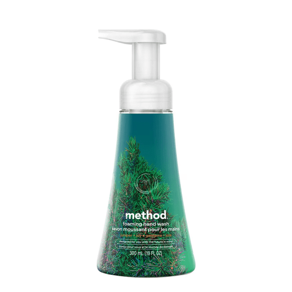 Method Foaming Hand Wash Juniper + Joy, 10 fl oz, Plant-Based Cleansers, Woodsy Citrus Scent