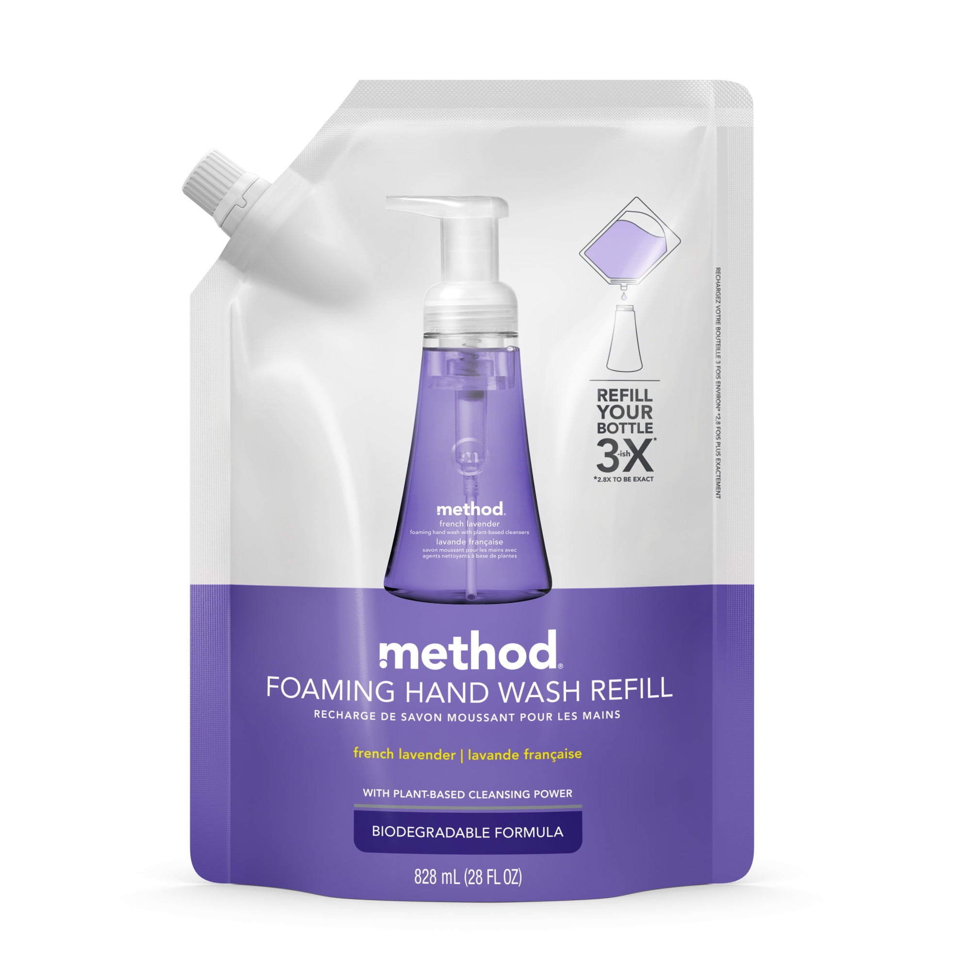 Method Foaming Hand Wash Refill, French Lavender, 28 oz