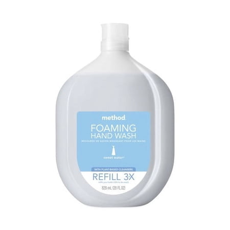 Method Foaming Hand Wash Refill Tub, Sweetwater, 28 oz Tub, 4/Carton (10584)
