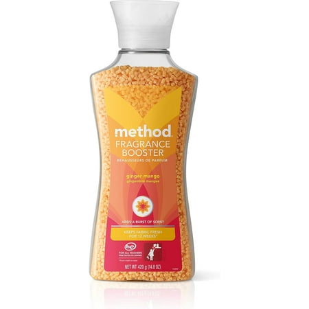 Method Fragrance Booster, Ginger Mango, Keeps Clothes Fresh For Up to 12 weeks, 14.8 Ounces