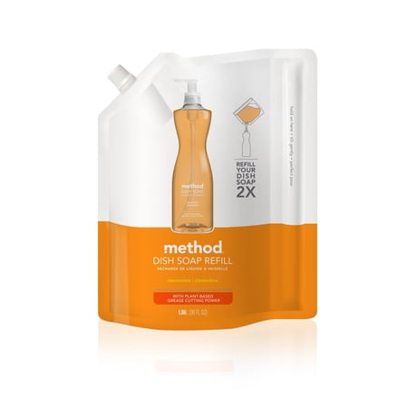 Method Gel Dish Soap Refill, Clementine, 36 oz