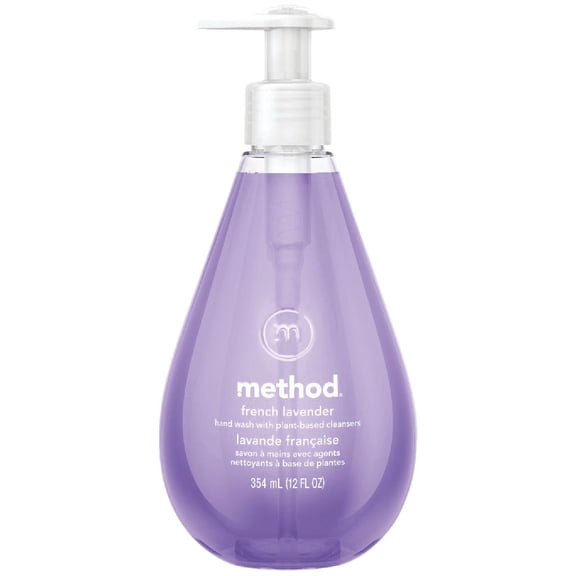 Method Gel Hand Soap, French Lavender, Biodegradable Formula, 12 Fl Oz Pack of 3
