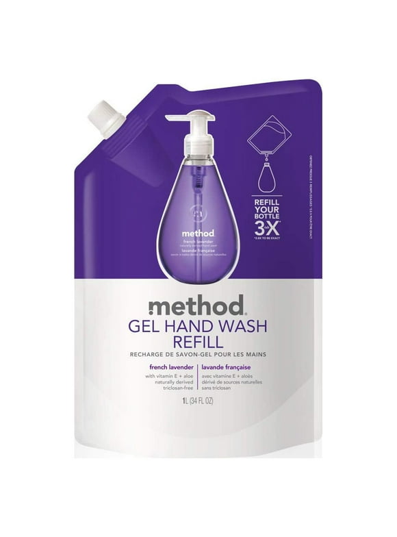 Method Gel Hand Soap Refill, French Lavender, Biodegradable Formula,, 34 Fl Oz (Pack Of 1)