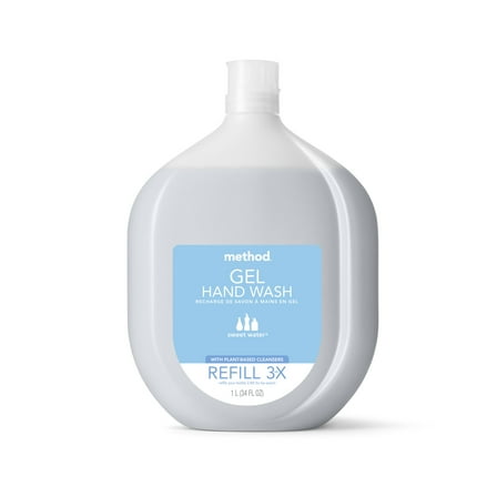 Method Gel Hand Soap, Refill, Sweet Water, 34 oz