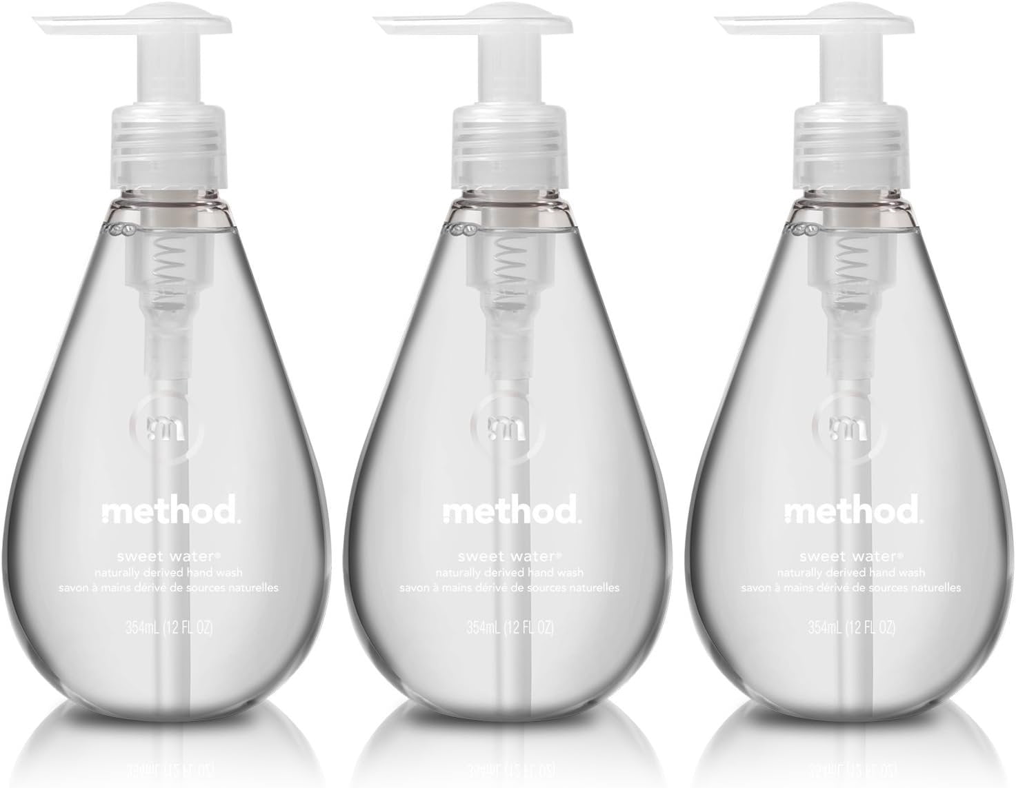 Method Gel Hand Soap, Sweet Water, 12 Fl Oz Pack of 3