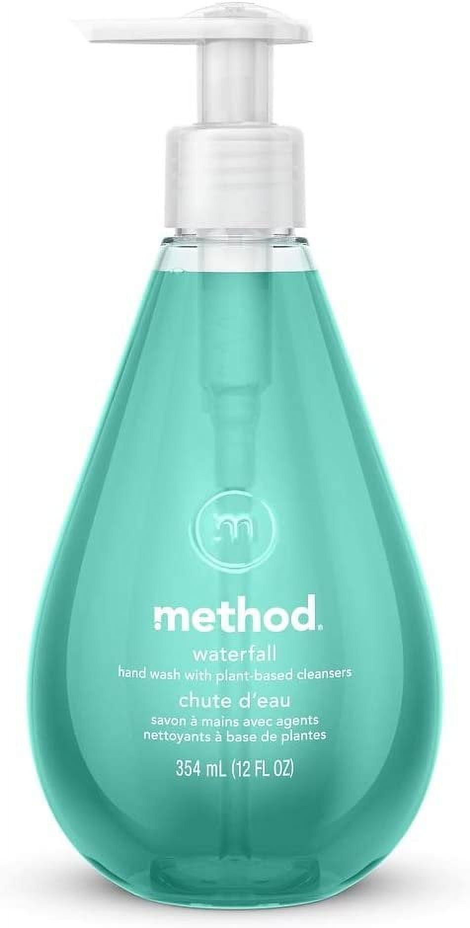 Method Gel Hand Soap, Waterfall, Biodegradable Formula, 10 oz, Pack of